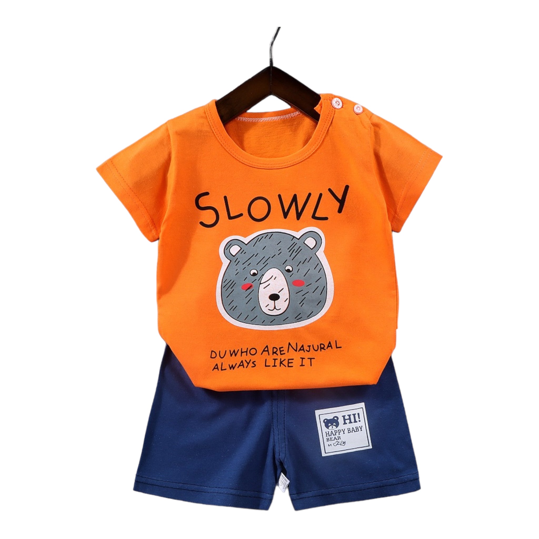 Baby t-Shirt and Shorts Slowly - Babyara